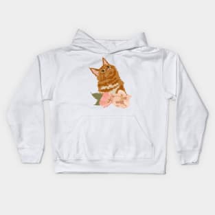 Ginger Orange Cat Kids Hoodie